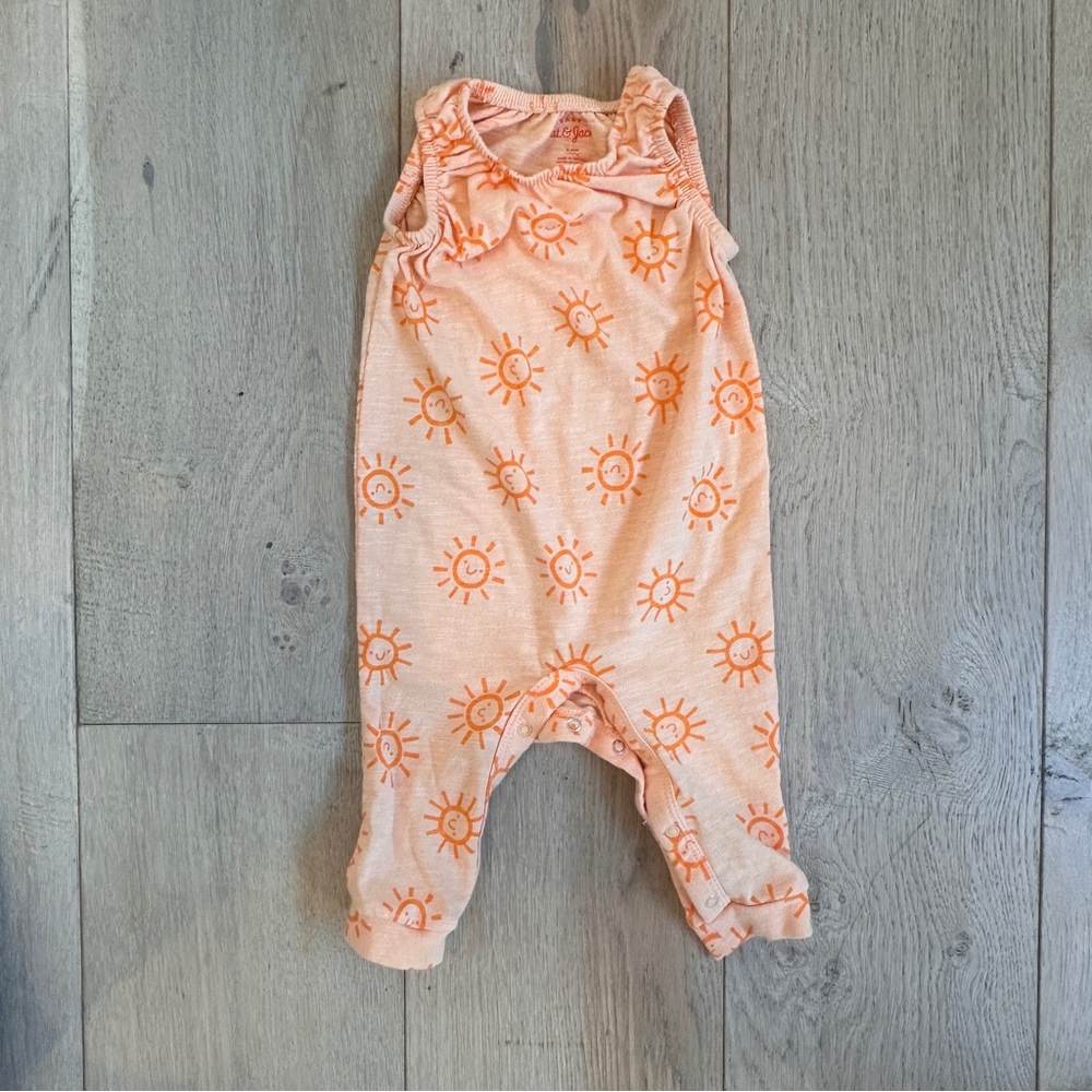 Cat & Jack Orange Sun Print One Piece